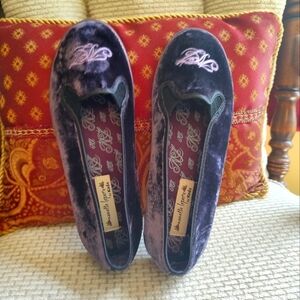 Nanette Lepore for Keds Women's Purple Velvet Flats Size 8.5!